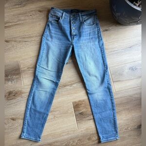 Lucky Brand Bridgette Skinny Jeans - Light Blue Denim